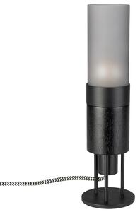 OnaDnes -20% Černá skleněná stolní lampa DUTCHBONE MOMO