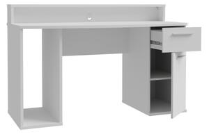Psací strůl s podsvícením IVAR 140x65 cm bílá