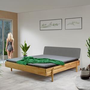 Dubová postel ve skandinávském stylu na nožičkách 180 x 200 cm