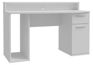 Psací strůl s podsvícením IVAR 140x65 cm bílá