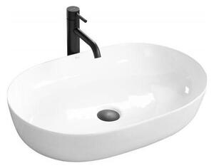 REA-U0563 - Umyvadlo na desku CLEO 41x81 cm keramika/lesklá bílá