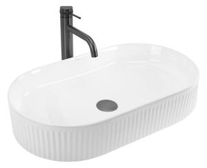 REA-U6526 - Umyvadlo na desku VANDA 34x60 cm keramika/lesklá bílá