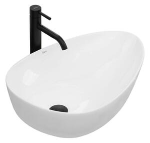 REA-U8536 - Umyvadlo na desku GRETA 39x56 cm keramika/lesklá bílá
