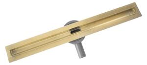 REA-G2714 - Odtokový žlab NEOX SLIM 70 cm nerezová ocel/broušená zlatá