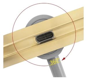 REA-G2714 - Odtokový žlab NEOX SLIM 70 cm nerezová ocel/broušená zlatá
