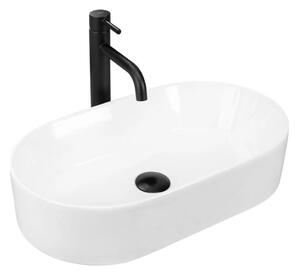 REA-U9108 - Umyvadlo na desku LAYLA 30x53 cm keramika/lesklá bílá