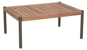 Stern Konferenční stolek Taro, Stern, obdélníkový 80x60x35 cm, rám lakovaný hliník šedočerný (anthracite), deska teak