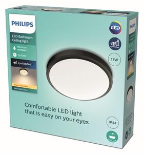 Philips 8719514326606 Doris CL257 stropní svítidlo LED D313mm 17W/1500lm 2700K IP44 černá