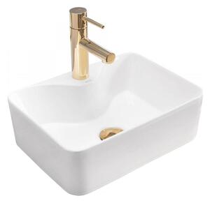 REA-U8196 - Umyvadlo na desku KELLY MINI 31x41 cm keramika/lesklá bílá
