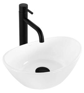 REA-U6803 - Umyvadlo na desku KATE 24,5x36,5 cm keramika/lesklá bílá