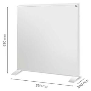 Nedis HTIP350WTW - Infr. topný panel 350W/230V/1xCR2025 59,8x62 cm WT IP44 + DO