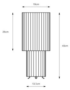 Markslöjd 108897 - Stolní lampa CATIS 1xE27/60W/230V 45 cm bílá