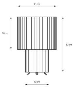 Markslöjd 108895 - Stolní lampa CATIS 1xE27/60W/230V 32 cm bílá