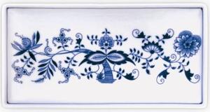 Český porcelán Cibulák Obdélníkový talíř na ryby 24,7 cm