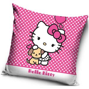 Dekorační polštář Hello Kitty a její mazlíček - 40 x 40 cm