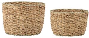 Set dvou dekorativních košů z přírodních vláken Bloomingville Rime 40/35 cm