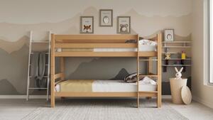 Patrová postel s matracemi LENNY 140 - buk natur