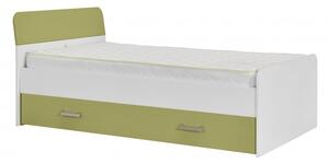 Dětská zásuvka pod postel Kinder - bílá/zelená