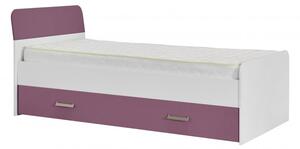 Dětská zásuvka pod postel Kinder - bílá/fialová