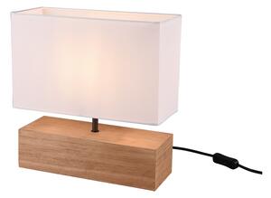 TRIO R50181030 WOODY stolní lampička 1xE27 dřevo, bílá
