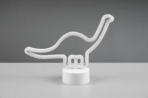 Bílá LED stolní lampa (výška 20 cm) Bronto – Trio