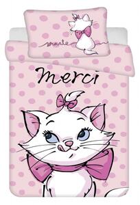 Jerry Fabrics Disney povlečení do postýlky Marie Cat Merci baby 100x135, 60x40 cm