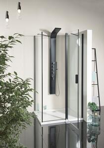 Polysan ZOOM LINE BLACK sprchové dveře 1000mm, čiré sklo