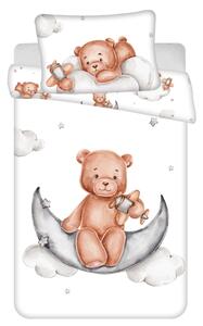 Jerry Fabrics Povlečení do postýlky Medvídek plane baby 100x135, 40x60 cm