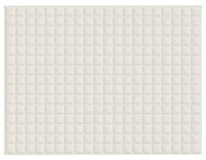 Zátěžová deka světle krémová 152 x 203 cm 11 kg textil