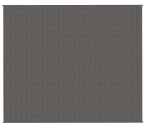 Zátěžová deka šedá 220 x 260 cm 11 kg textil
