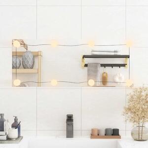 Nástěnné zrcadlo s LED osvětlením 30 x 80 cm sklo obdélníkové