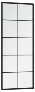 Nástěnná zrcadla 2 ks černá 100 x 40 cm kov