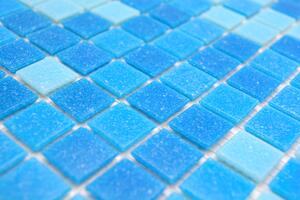 Skleněná mozaika 20x20mm modrý mix