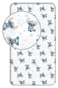 Jerry Fabrics Prostěradlo Lilo and Stitch Ohana White 90x200x25 cm