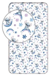 Jerry Fabrics Prostěradlo Lilo and Stitch Rainbow 90x200x25 cm