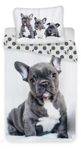 Jerry Fabrics Povlečení fototisk Bulldog 140x200, 70x90 cm