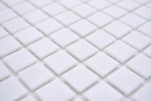 Skleněná mozaika 20X20mm bílá