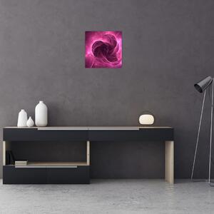 Obraz moderní růžové abstrakce (30x30 cm)