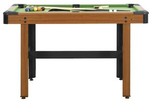 Kulečníkový stůl 122 x 61 x 76 cm hnědý