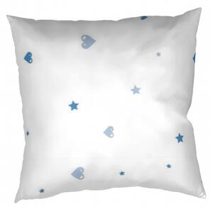 DADKA Povlak na polštář krep Sloni denim 40x40 cm