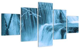 Obraz - ledové vodopády (125x70 cm)