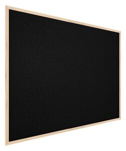 Allboards Černá korková tabule v dřevěném rámu 100x80 cm,TKBLACK108D