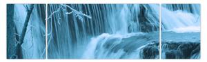 Obraz - ledové vodopády (170x50 cm)