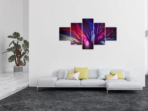 Abstraktní obraz stromu (125x70 cm)
