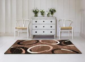 Kusový koberec FLORIDA 9828 brown BARVA: Hnědá, ROZMĚR: 80x150 cm