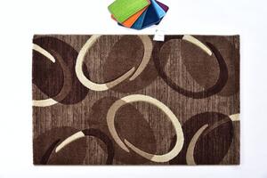 Kusový koberec FLORIDA 9828 brown BARVA: Hnědá, ROZMĚR: 80x150 cm