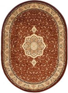 Makro Abra Oválný koberec YESEMEK 5071A hnědý Rozměr: 70x140 cm