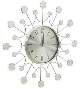 325165 Wall Clock Silver 40 cm Metal