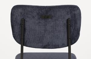 Tmavě modrá manšestrová jídelní židle ZUIVER BENSON