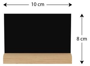 Allboards,Černá křídová oboustranná tabule na stůl - MALÁ - sada 10 kusů se stojany,KPL-MINI10